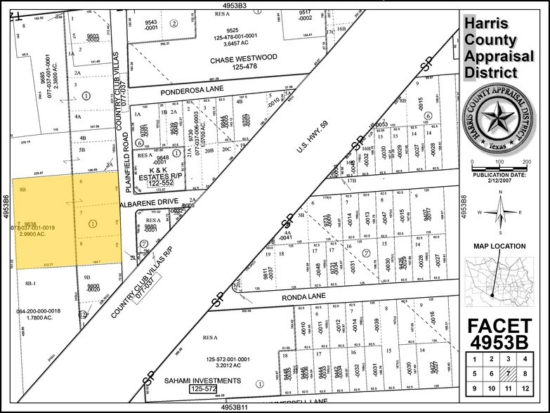 9638 Plainfield St, Houston, TX à vendre - Plan cadastral - Image 2 de 20