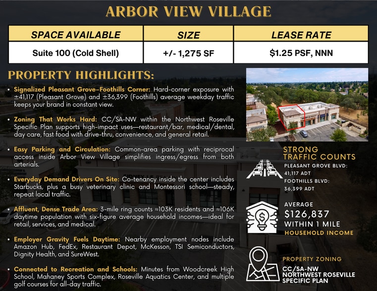 1257 Pleasant Grove, Roseville, CA à louer - Photo du bâtiment - Image 2 de 10