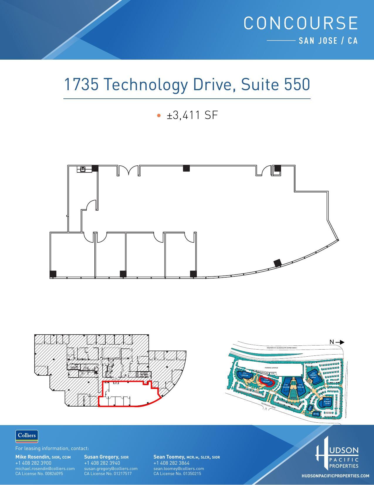 224 Airport Pkwy, San Jose, CA à louer Plan d’étage- Image 1 de 1