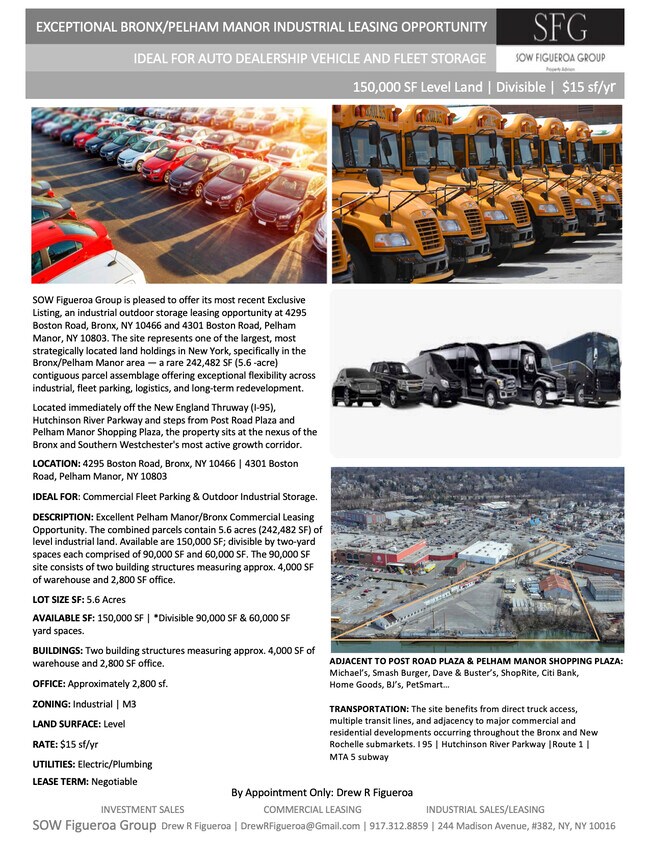 More details for 4301 Boston Rd, Pelham Manor, NY - Land for Lease