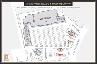 2100-2158 First Colonial Rd, Virginia Beach, VA à louer Plan de site- Image 1 de 9