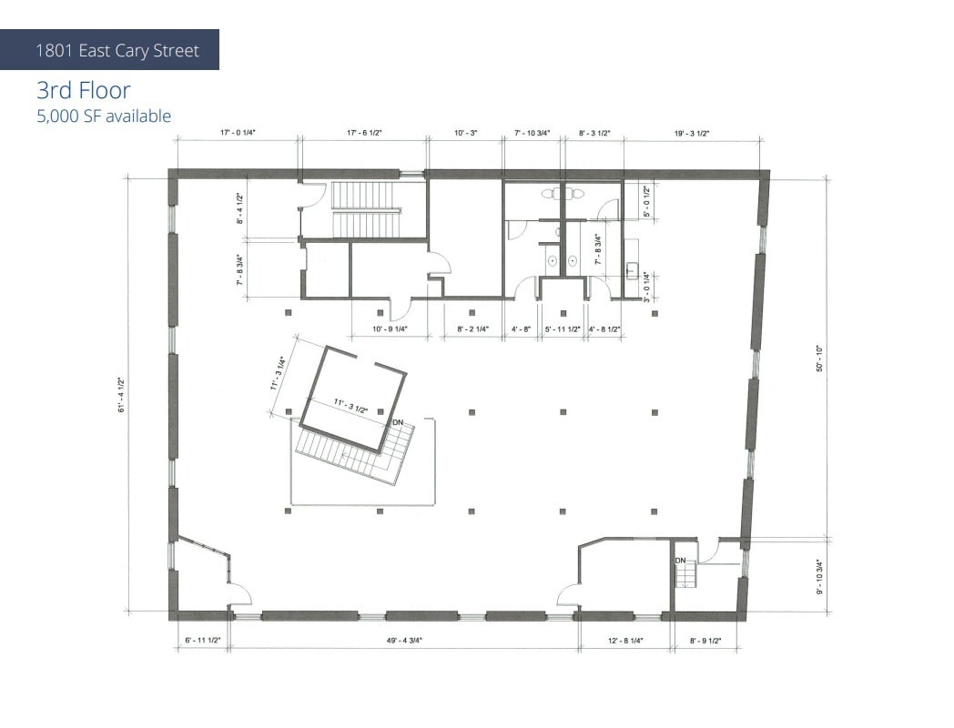 1801 E Cary St, Richmond, VA for lease Floor Plan- Image 1 of 1