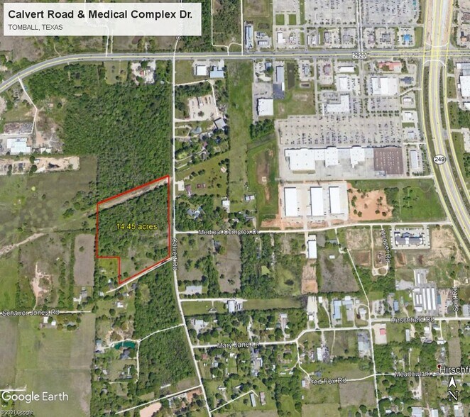 28121 Calvert Rd, Tomball, TX à vendre - Aérien - Image 2 de 2