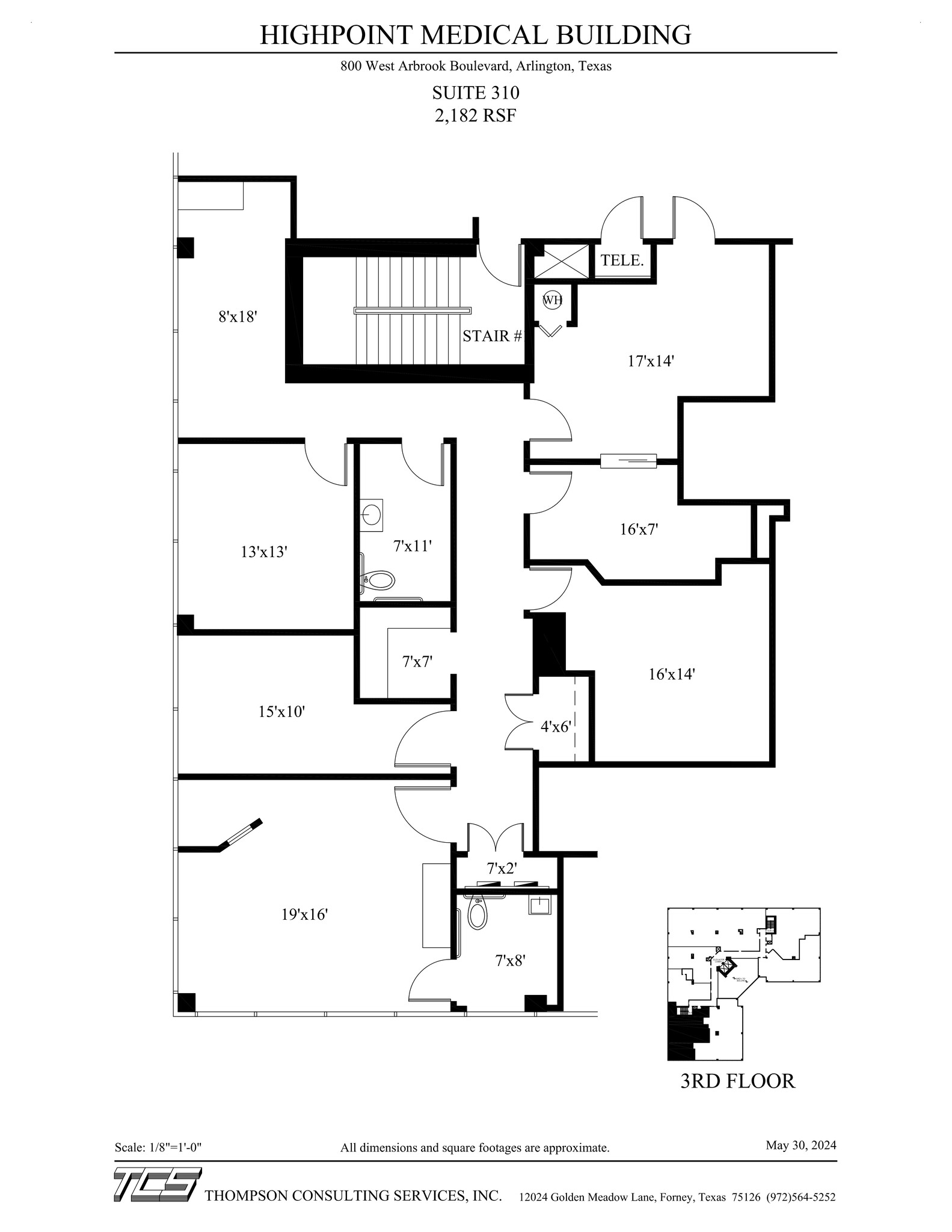 800 W Arbrook Blvd, Arlington, TX à louer Plan de site- Image 1 de 1