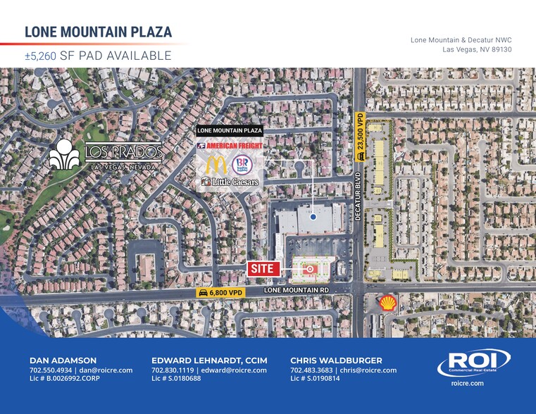 4870 W Lone Mountain Rd, Las Vegas, NV for lease - Aerial - Image 1 of 5