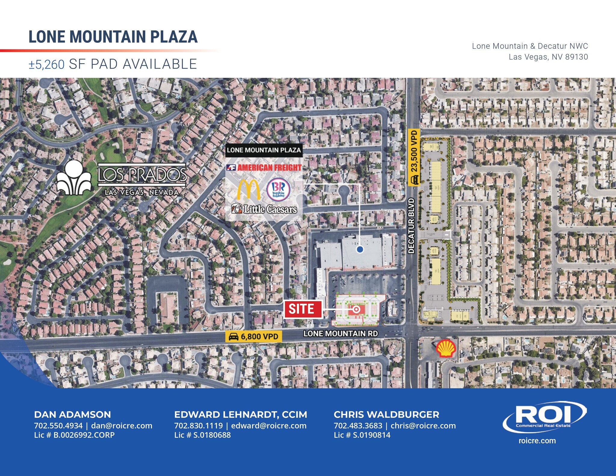 4870 W Lone Mountain Rd, Las Vegas, NV à louer Aérien- Image 1 de 6