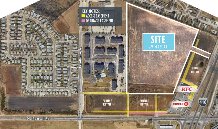 Old Pearsall Rd, San Antonio, TX à vendre - Aérien - Image 2 de 3