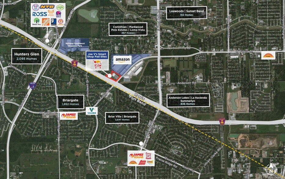 W Fuqua St, Houston, TX à louer - Aérien - Image 2 de 3