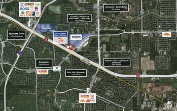 W Fuqua St, Houston, TX - Aerial map view