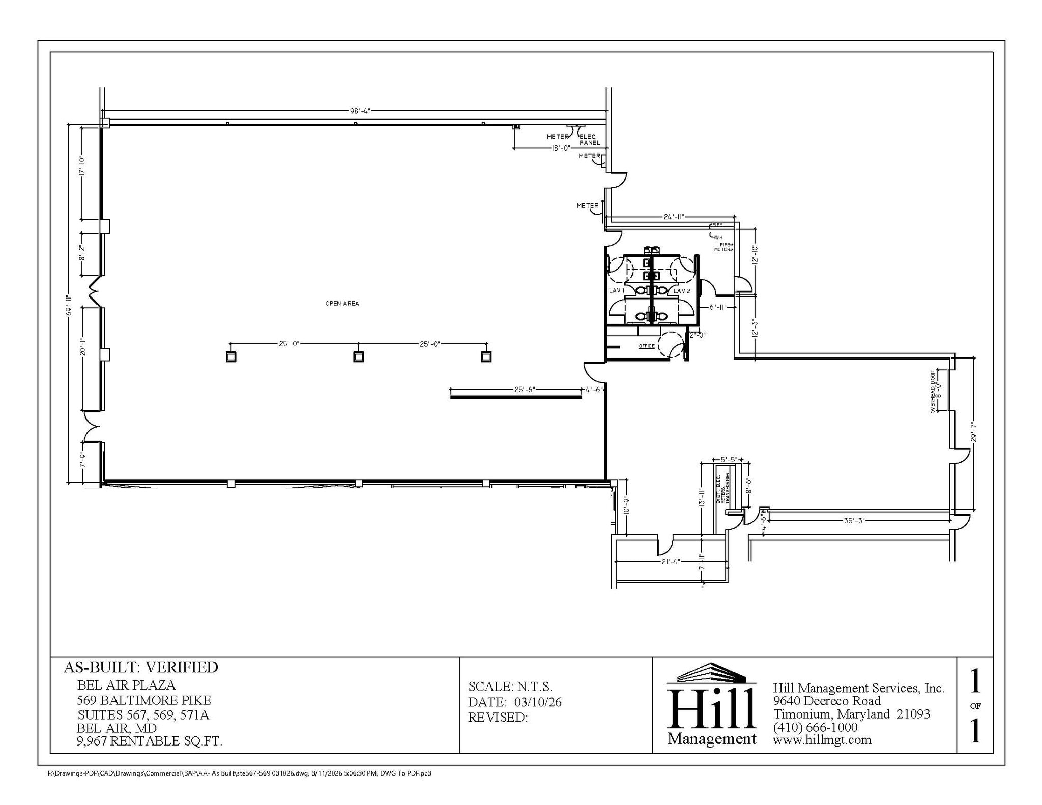 513-599 Baltimore Pike, Bel Air, MD for lease Floor Plan- Image 1 of 1