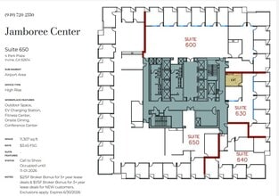 5 Park Plaza, Irvine, CA à louer Plan d’étage- Image 1 de 1