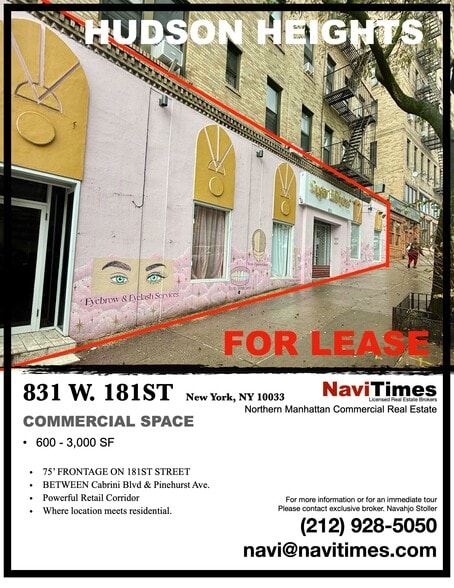 831 W 181st St, New York, NY for lease - Building Photo - Image 1 of 14