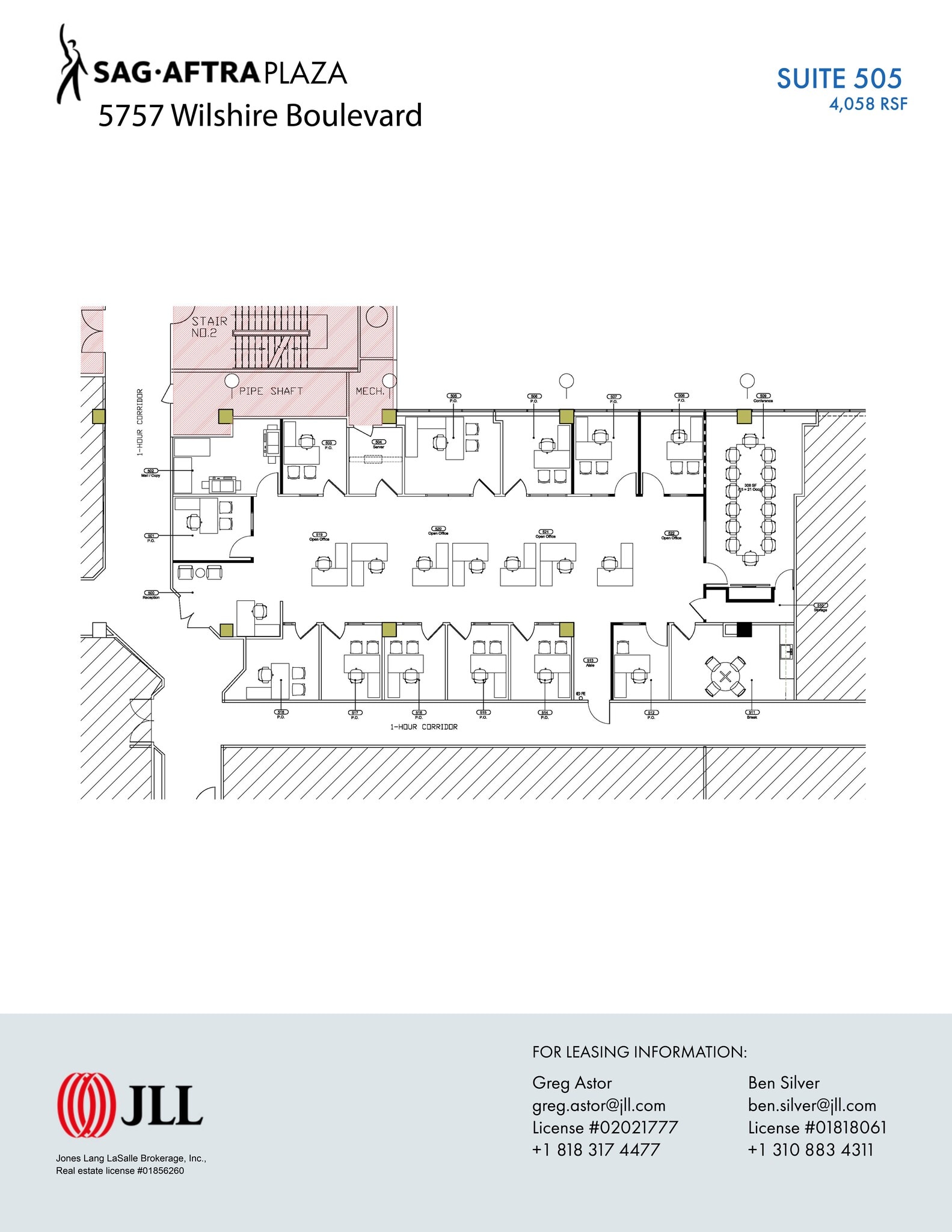 5757 Wilshire Blvd, Los Angeles, CA for lease Site Plan- Image 1 of 1
