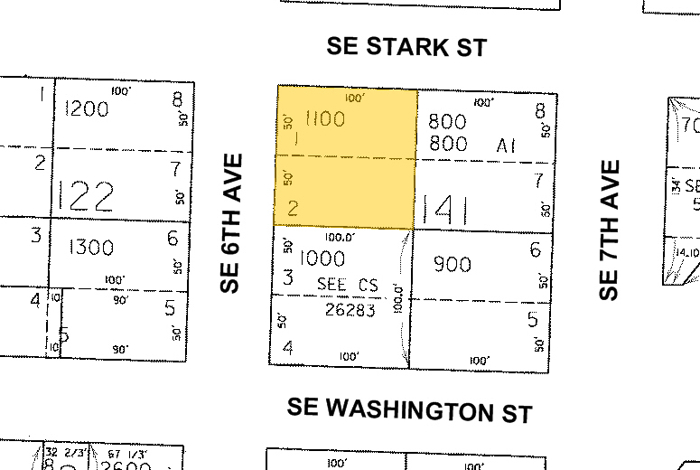 600 SE Stark St, Portland, OR for lease - Plat Map - Image 2 of 3