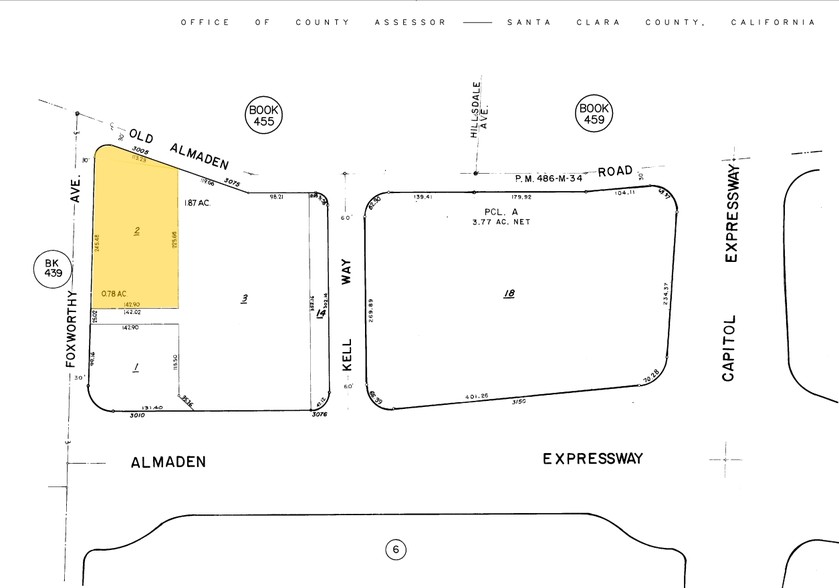 1084 Foxworthy Ave, San Jose, CA for lease - Plat Map - Image 3 of 10