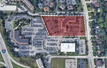 8989 N Port Washington Rd, Bayside, WI - Aerial map view