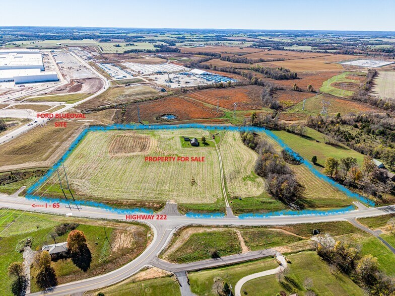 1055 Glendale Hodgenville Rd W, Glendale, KY à vendre - Aérien - Image 3 de 9