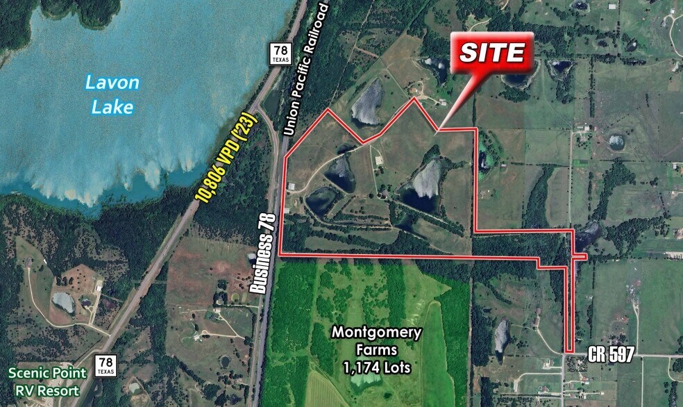 Texas 78 Business, Farmersville, TX à vendre - Aérien - Image 3 de 12