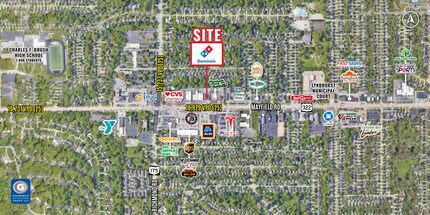 5139-5143 Mayfield Rd, Lyndhurst, OH - Aérien  Vue de la carte