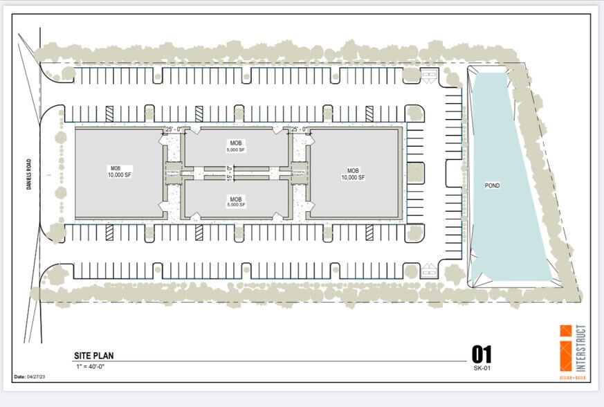 1219-1239 Daniels Rd, Winter Garden, FL à louer - Plan de site - Image 2 de 2