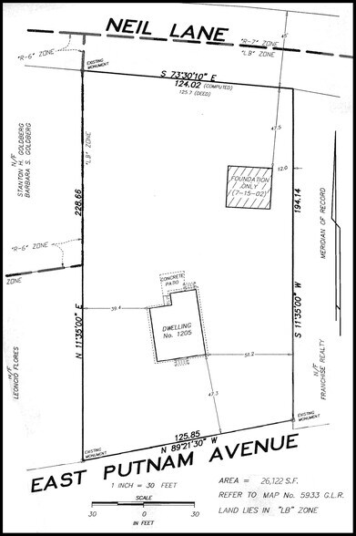 1205 E Putnam Ave, Riverside, CT à vendre - Plan de site - Image 2 de 3