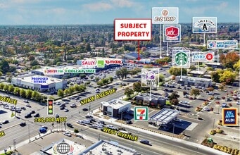 2151 W Shaw Ave, Fresno, CA - Aerial  map view - Image1