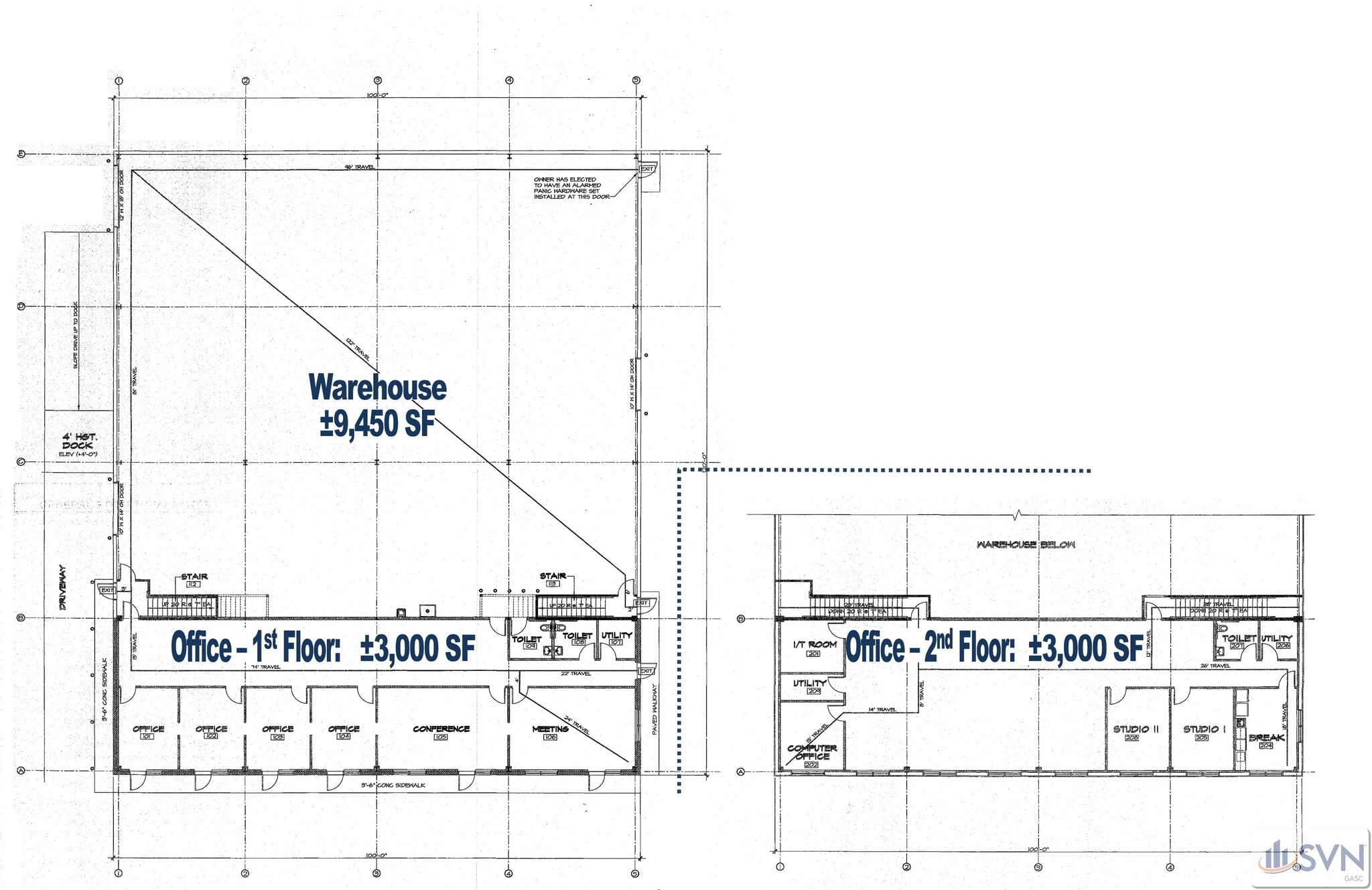 28 W Chatham Ct, Garden City, GA for lease Floor Plan- Image 1 of 18
