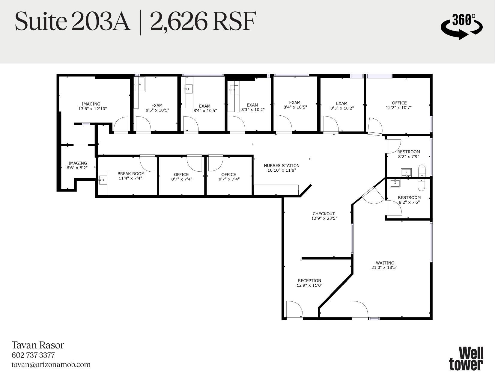 9225 N 3rd St, Phoenix, AZ for lease Floor Plan- Image 1 of 1