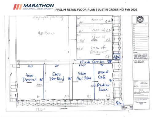 SWC FM-156 & John Wiley Rd, Justin, TX à louer - Plan d’étage - Image 2 de 2