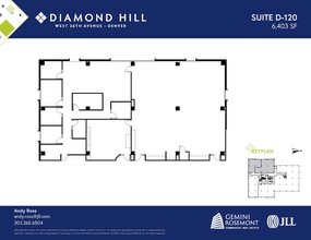 2490 W 26th Ave, Denver, CO à louer Plan d’étage- Image 1 de 2