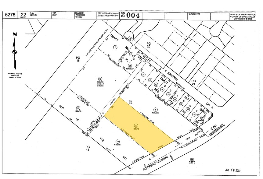 1965 Potrero Grande Dr, Monterey Park, CA à vendre - Plan cadastral - Image 3 de 11