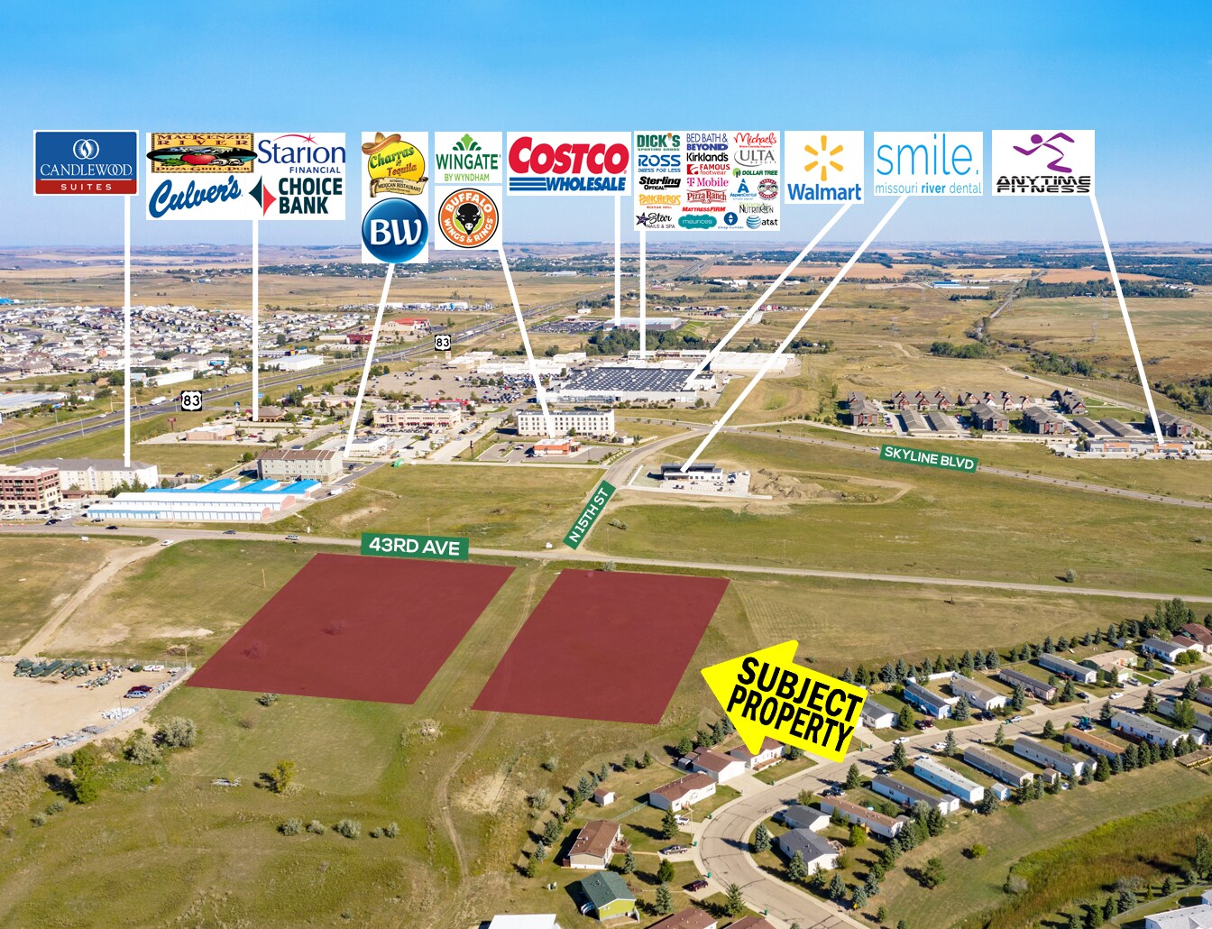 4200 N 15th St, Bismarck, ND à vendre Aérien- Image 1 de 3