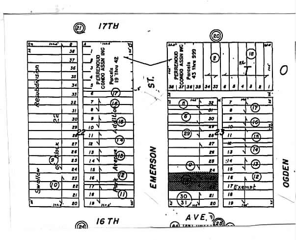 1610 Emerson St, Denver, CO à vendre - Plan cadastral - Image 2 de 8