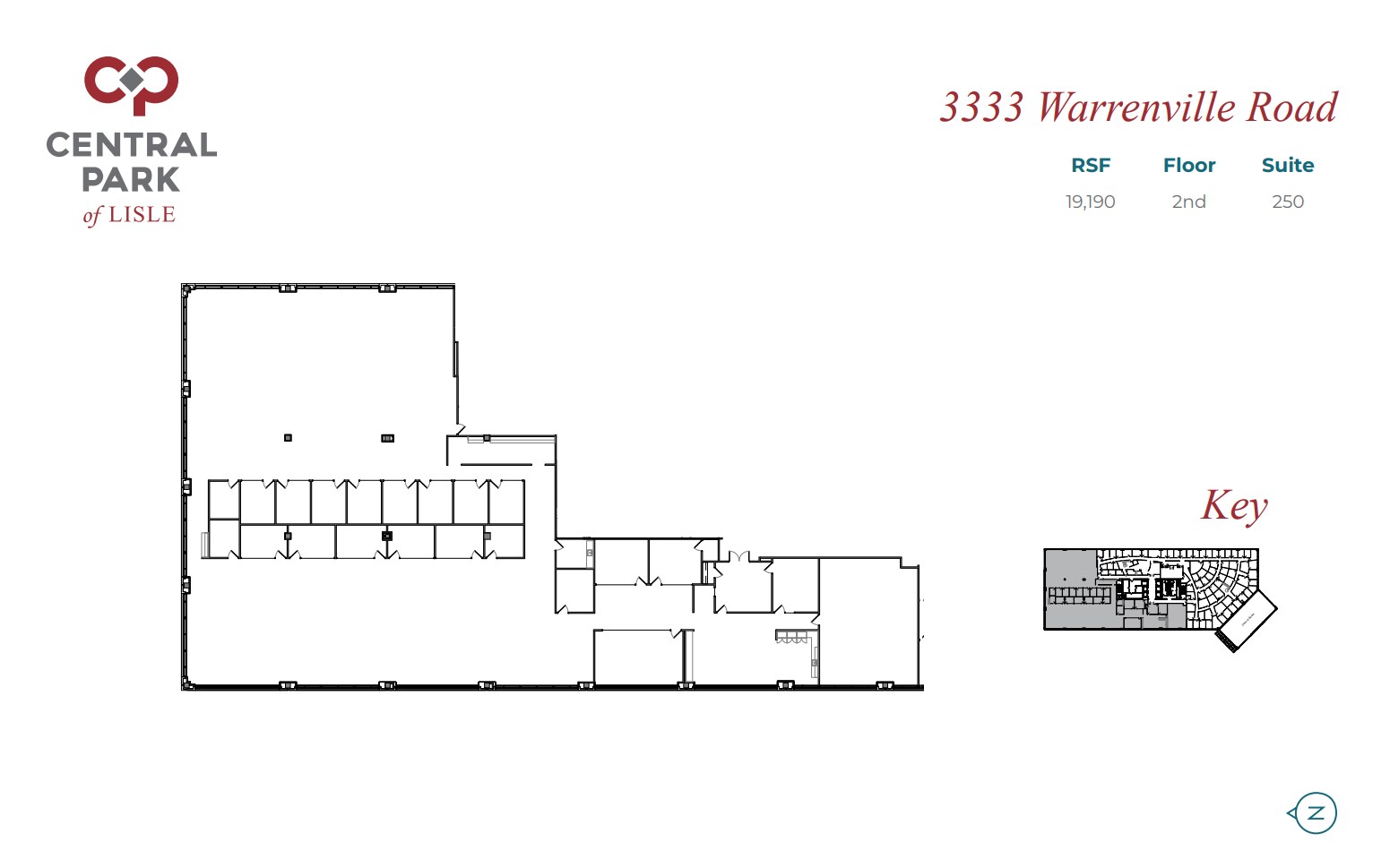 3333 Warrenville Rd, Lisle, IL for lease Floor Plan- Image 1 of 1