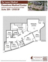 6243 Fairmont Pky, Pasadena, TX for lease Floor Plan- Image 2 of 7