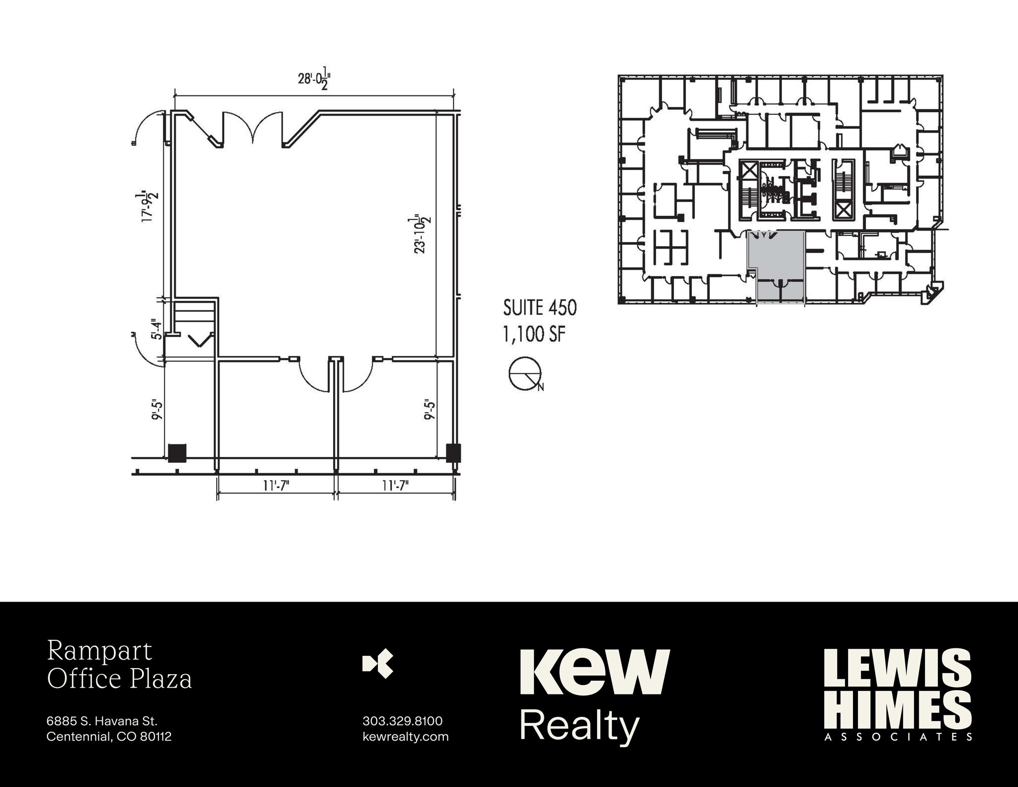 6855 S Havana St, Centennial, CO à louer Plan de site- Image 1 de 1