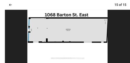 1068-1072 Barton St E, Hamilton, ON for lease Floor Plan- Image 1 of 9