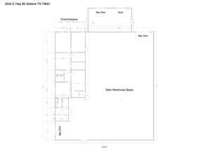 2925 E US Highway 80, Abilene, TX à louer Plan de site- Image 1 de 1