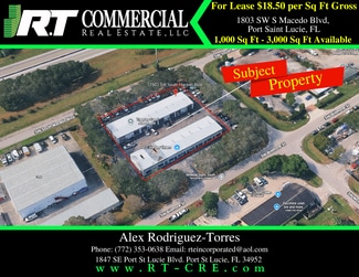 More details for 1801-1817 SW South Macedo Blvd, Port Saint Lucie, FL - Flex for Lease