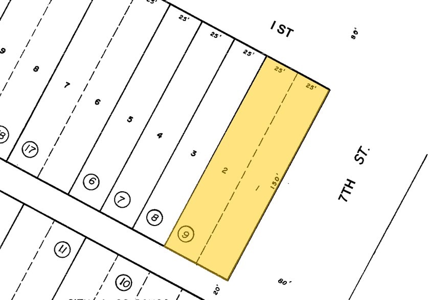 661-663 I St, Los Banos, CA for sale - Plat Map - Image 3 of 3