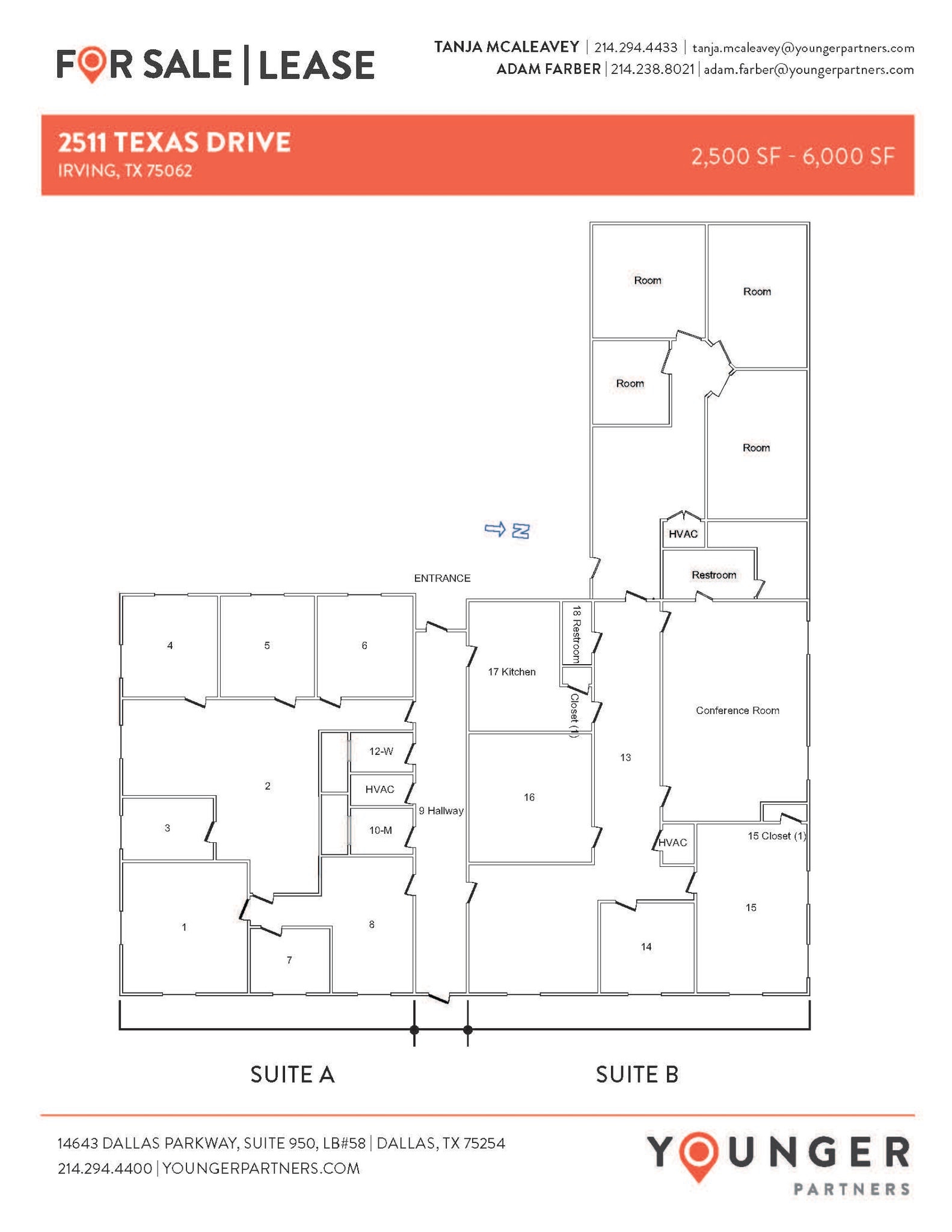 2511 Texas Dr, Irving, TX for lease Floor Plan- Image 1 of 7