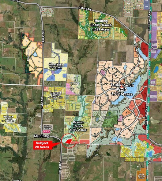 Mobberly Rd, Pilot Point, TX for sale - Aerial - Image 1 of 2