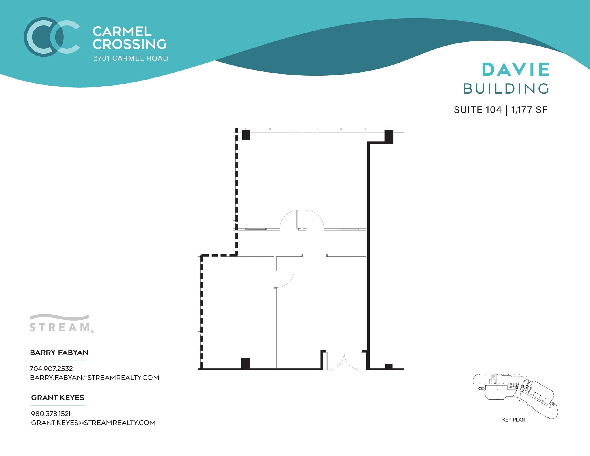 6701 Carmel Rd, Charlotte, NC à louer Plan d’étage- Image 1 de 1