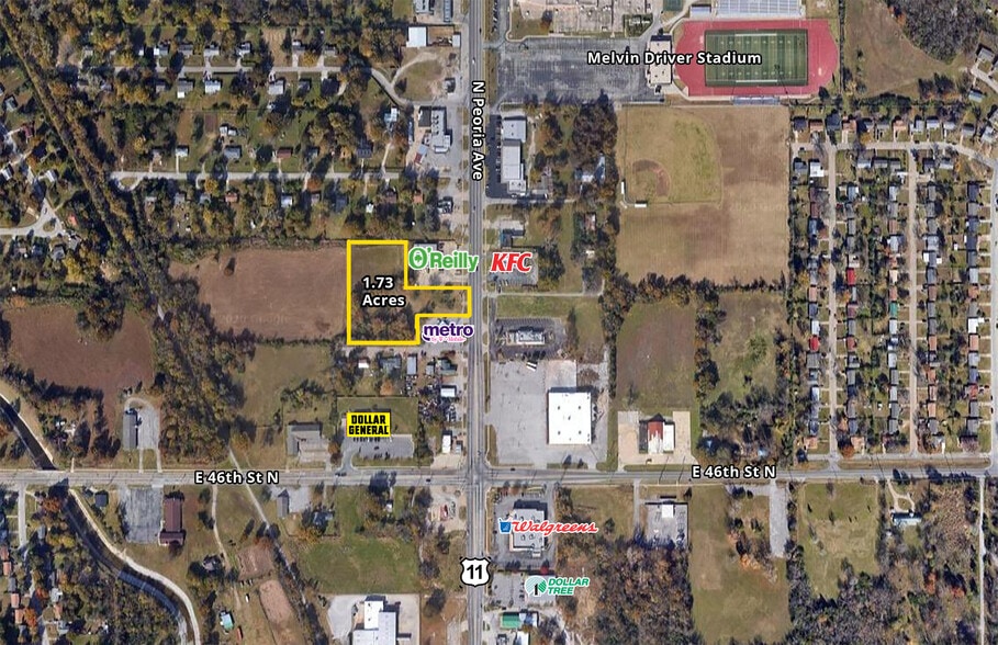 4734 N Peoria Ave, Tulsa, OK for sale - Aerial - Image 1 of 3
