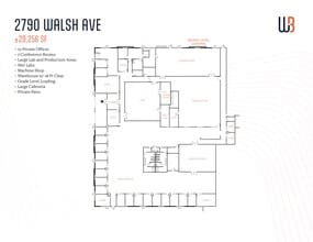 2805 Bowers Ave, Santa Clara, CA for lease Floor Plan- Image 1 of 1