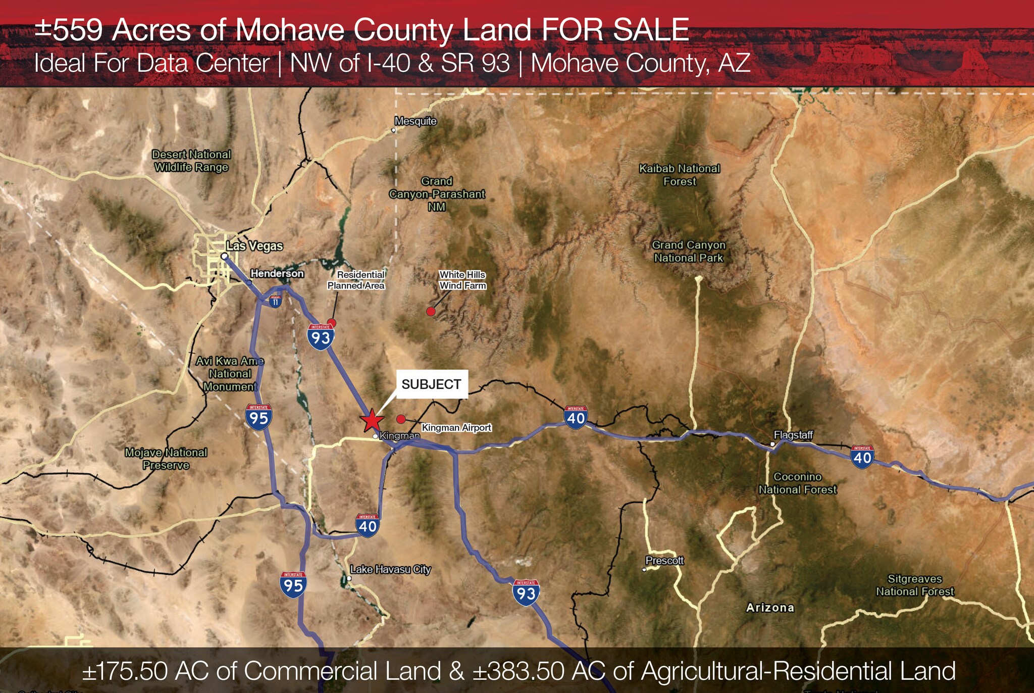 NW of I-40 & 93 sr, Kingman, AZ à vendre Photo du bâtiment- Image 1 de 2