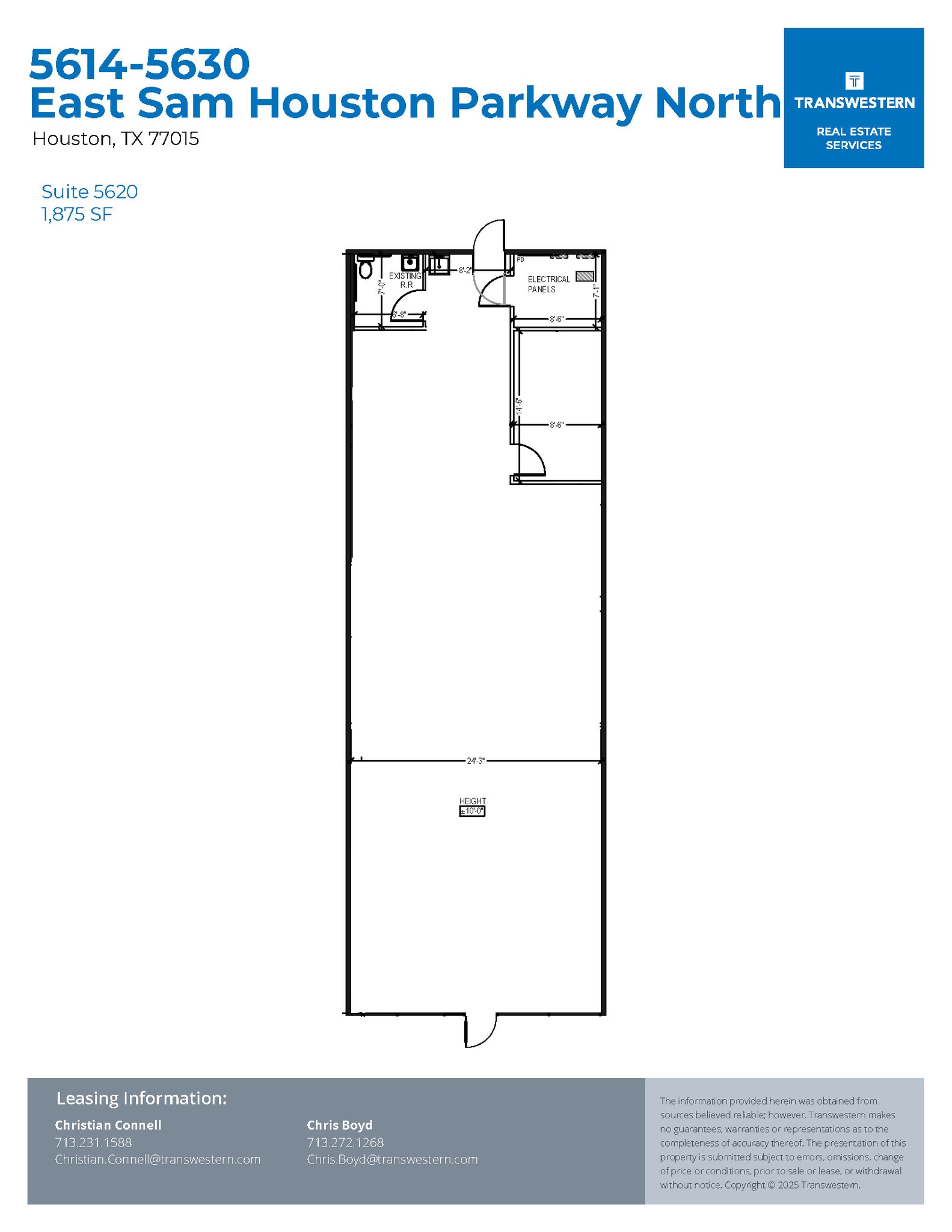 5614-5650 E Sam Houston Pky N, Houston, TX à louer Plan d’étage- Image 1 de 1