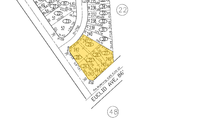 25645-25649 Euclid Ave, Euclid, OH for lease - Plat Map - Image 2 of 2