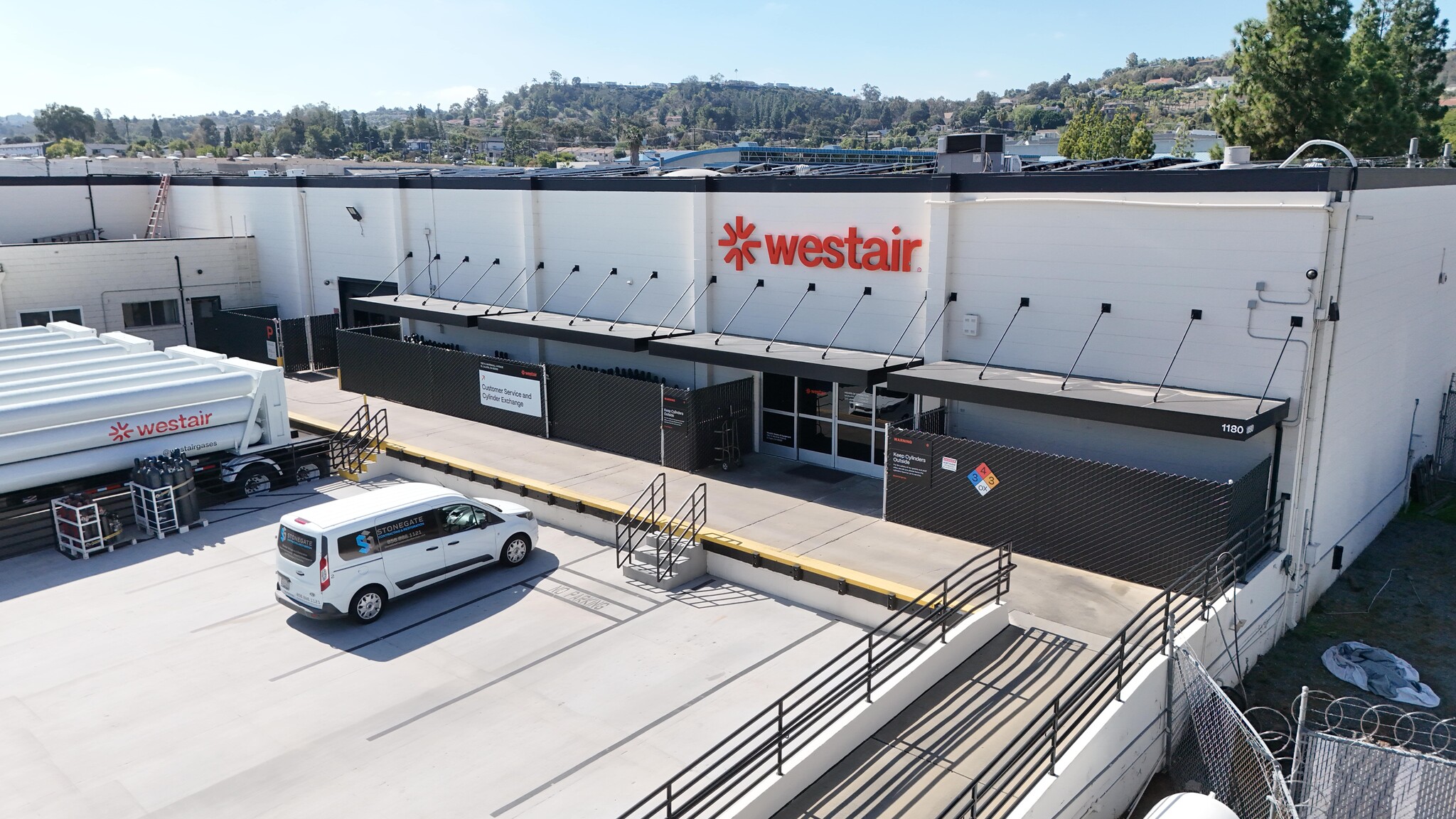 1180 Marshall Ave, El Cajon, CA for lease Aerial- Image 1 of 5