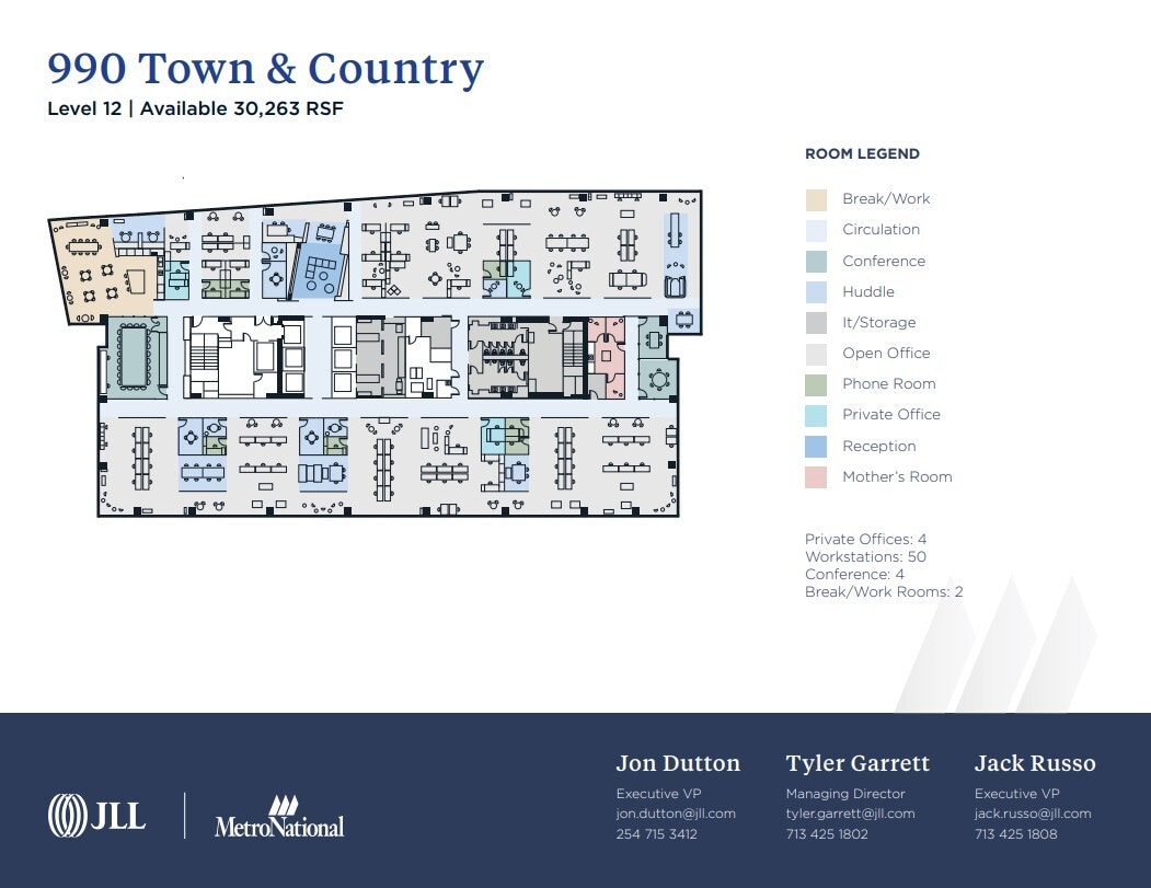 800 Town & Country Blvd, Houston, TX à louer Plan d’étage- Image 1 de 1
